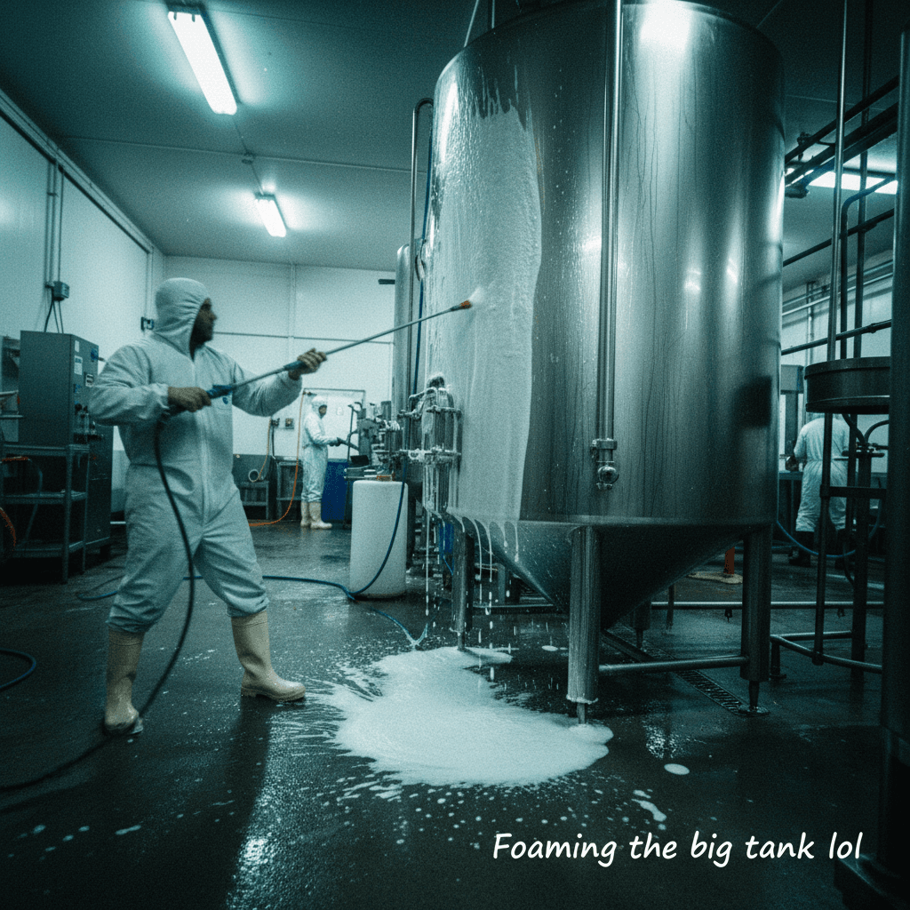 Ferrix crew performing WHMIS-compliant industrial cleaning